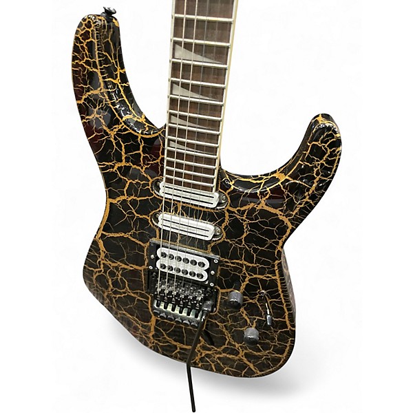 Used Jackson Soloist SL3 Black and Gold Solid Body Electric Guitar