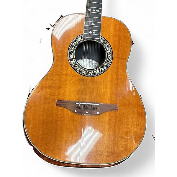 Used Ovation 12 String Natural 12 String Acoustic Guitar
