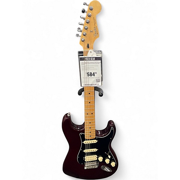 Used Fender FSR Standard Stratocaster HSS Midnight Wine Solid Body Electric Guitar