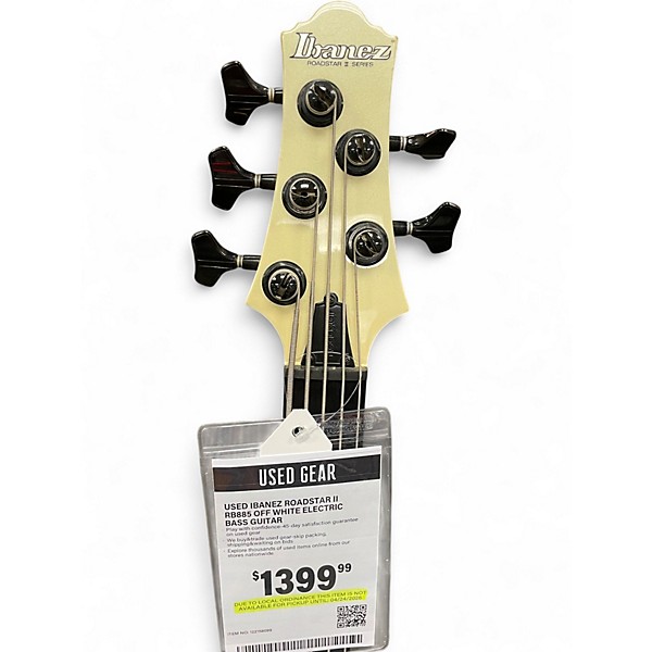 Used Ibanez ROADSTAR II RB885 OFF WHITE Electric Bass Guitar