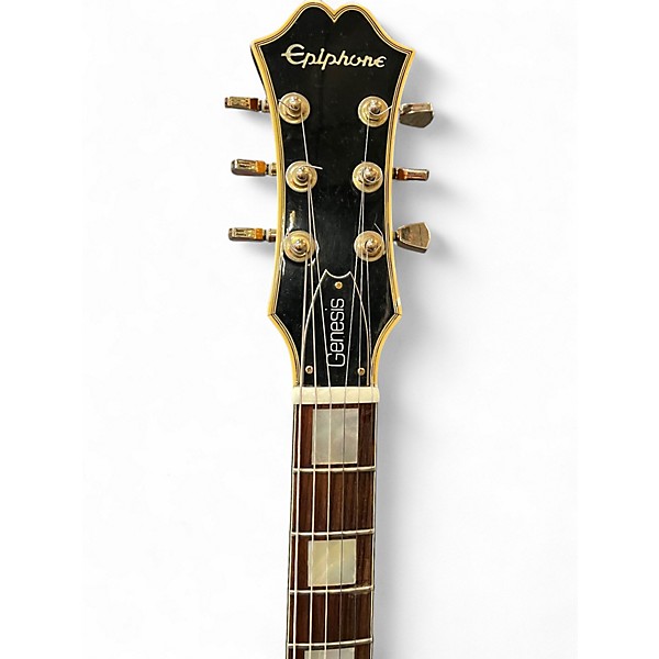 Used 1996 Epiphone Genesis Deluxe Pro 2 Color Sunburst Solid Body Electric Guitar
