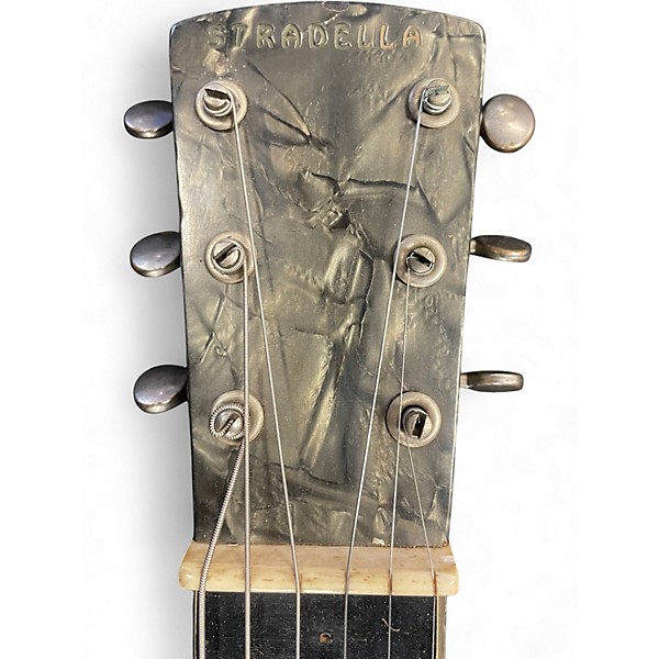 Used Stradella LAP STEEL ART DECO GREEN Solid Body Electric Guitar