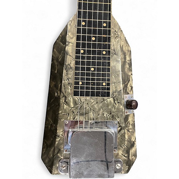 Used Stradella LAP STEEL ART DECO GREEN Solid Body Electric Guitar