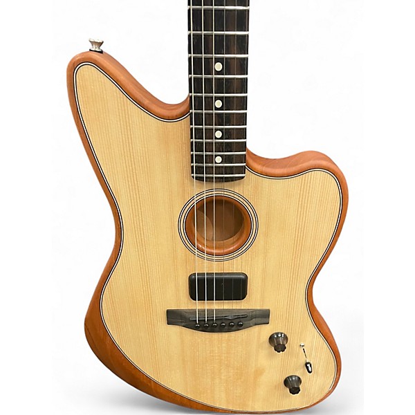 Used Fender ACOUSTASONIC JAZZMASTER NATURAL Acoustic Electric Guitar