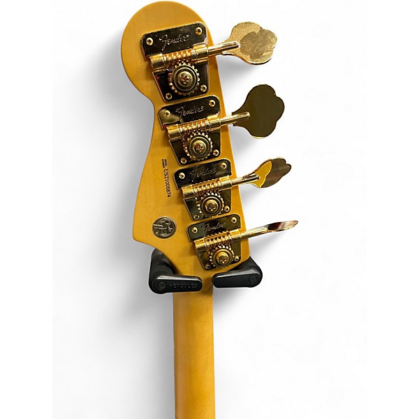 Used 2020 Fender 75th Anniversary American Jazz Bass Bourbon Burst Electric Bass Guitar