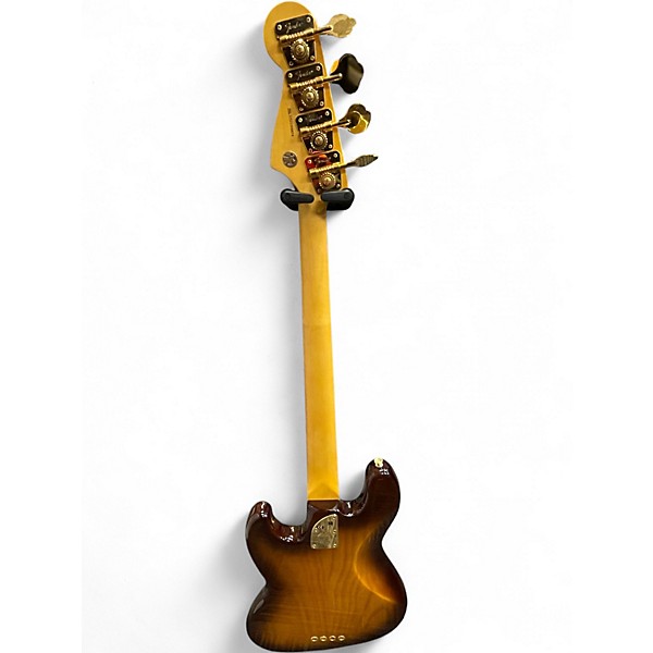 Used 2020 Fender 75th Anniversary American Jazz Bass Bourbon Burst Electric Bass Guitar