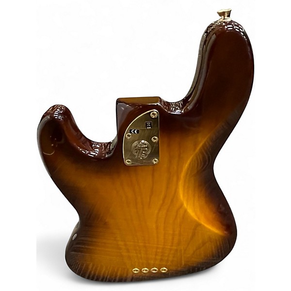 Used 2020 Fender 75th Anniversary American Jazz Bass Bourbon Burst Electric Bass Guitar