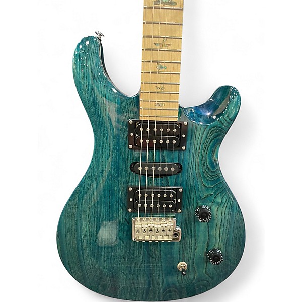 Used PRS SE SWAMP ASH SPECIAL IRI BLUE Solid Body Electric Guitar