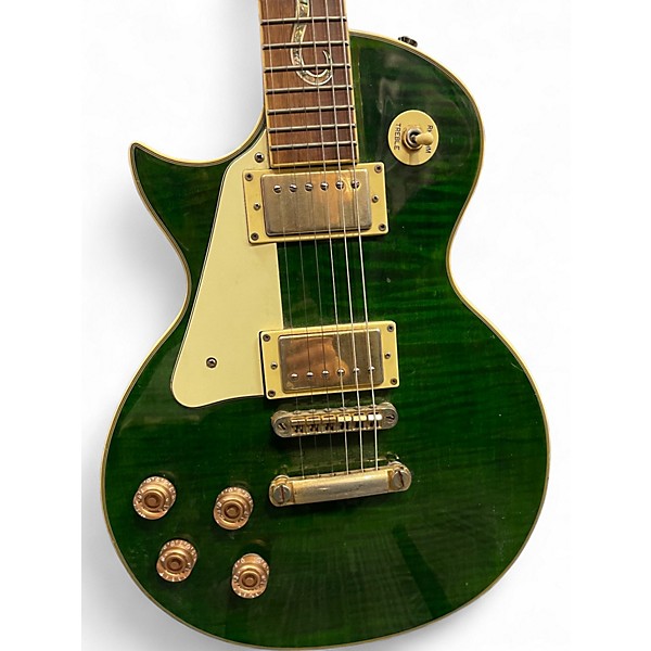Used Jay Turser Left-Handed Single Cut Style Trans Green Solid Body Electric Guitar