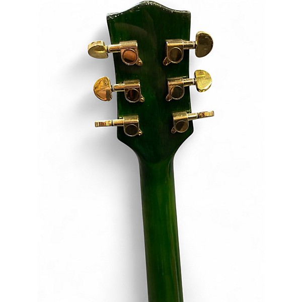 Used Jay Turser Left-Handed Single Cut Style Trans Green Solid Body Electric Guitar