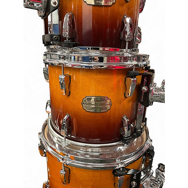 Used Pearl 5 Piece Session Custom 2 Tone Sunburst Drum Kit