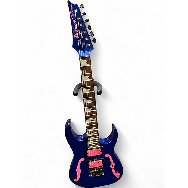Used Ibanez PGMM11 PAUL GILVERT SIGNATURE MIKRO Jewel Blue Solid Body Electric Guitar