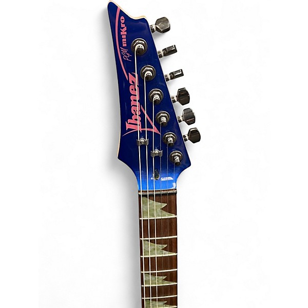 Used Ibanez PGMM11 PAUL GILVERT SIGNATURE MIKRO Jewel Blue Solid Body Electric Guitar