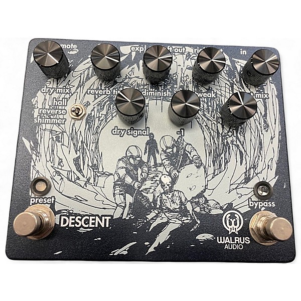 Used Walrus Audio Descent Reverb Effect Pedal