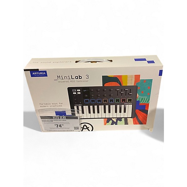 Used Arturia Minilab 3 MIDI Controller