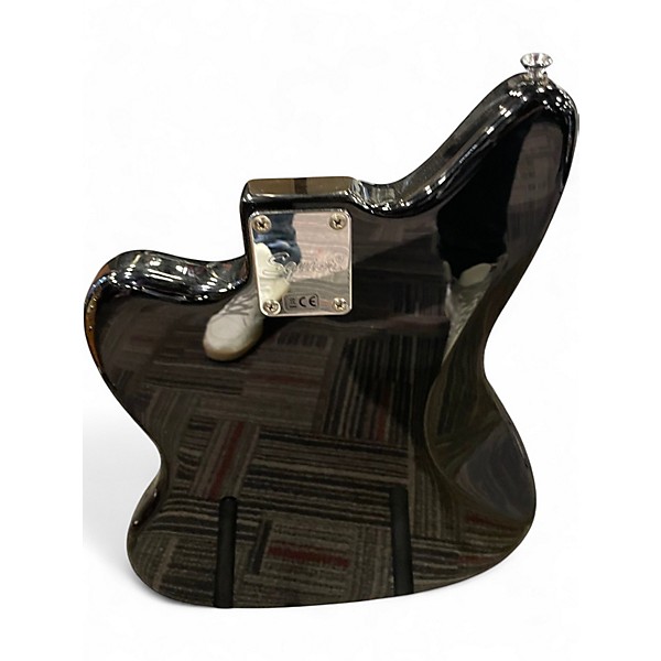 Used Squier Vintage Modified Jaguar Bass Black Electric Bass Guitar