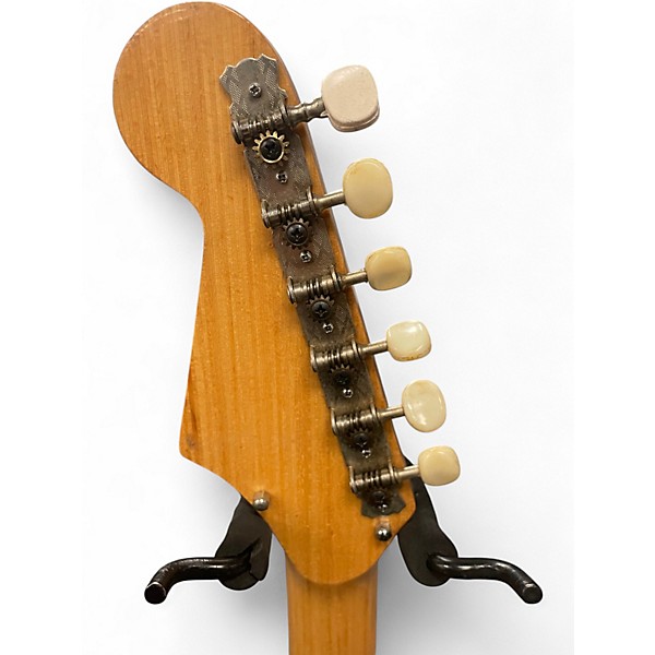 Vintage 1960s Teisco ET-200 Del Reh 3 Tone Sunburst Solid Body Electric Guitar