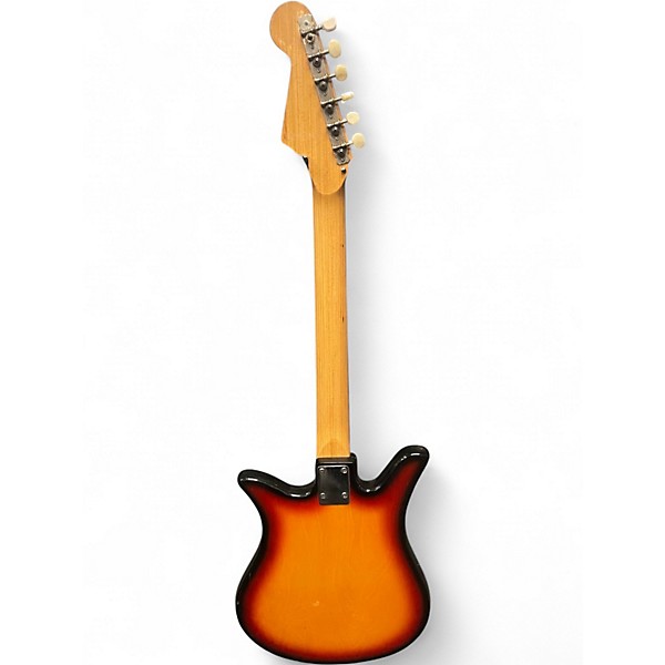 Vintage 1960s Teisco ET-200 Del Reh 3 Tone Sunburst Solid Body Electric Guitar