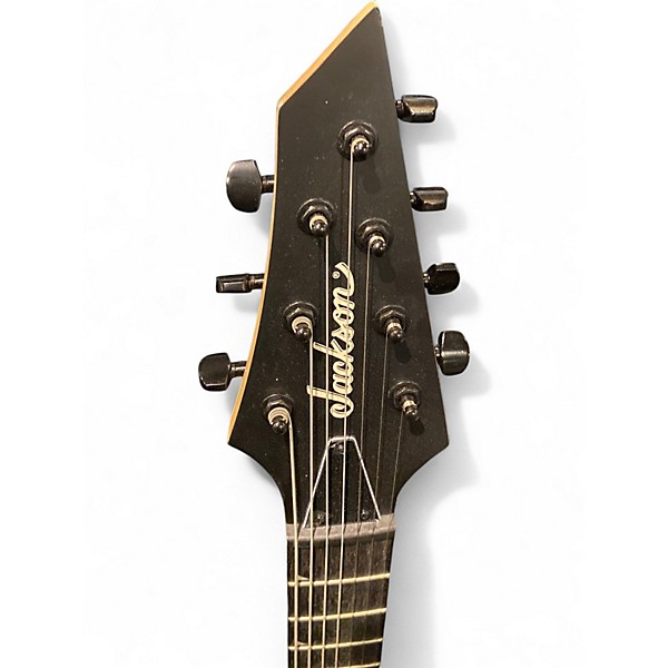 Used Jackson JS22 7 KV Black Solid Body Electric Guitar