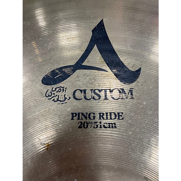 Used Zildjian 20in A Custom Ping Ride Cymbal