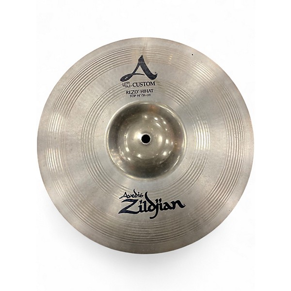 Used Zildjian 14in A Custom Rezo Hi Hat Pair Cymbal
