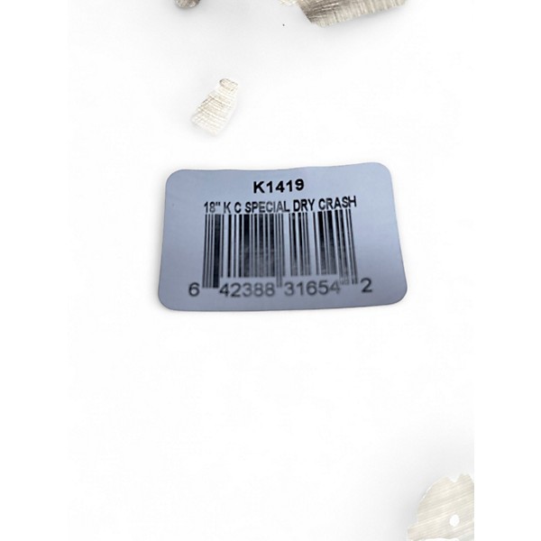 Used Zildjian 18in K Custom Special Dry Crash Cymbal