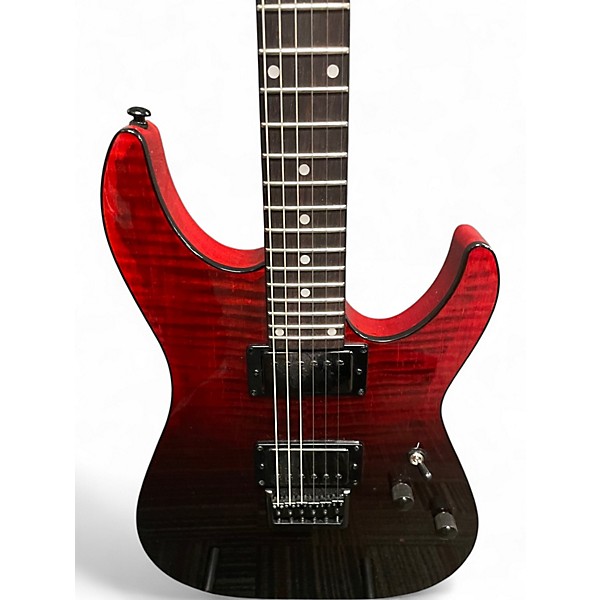 Used Schecter Guitar Research C1 Standard Blood Burst Solid Body Electric Guitar