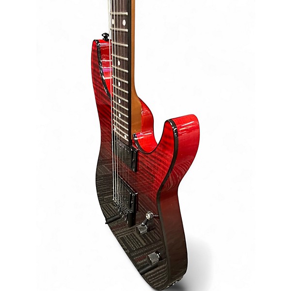 Used Schecter Guitar Research C1 Standard Blood Burst Solid Body Electric Guitar