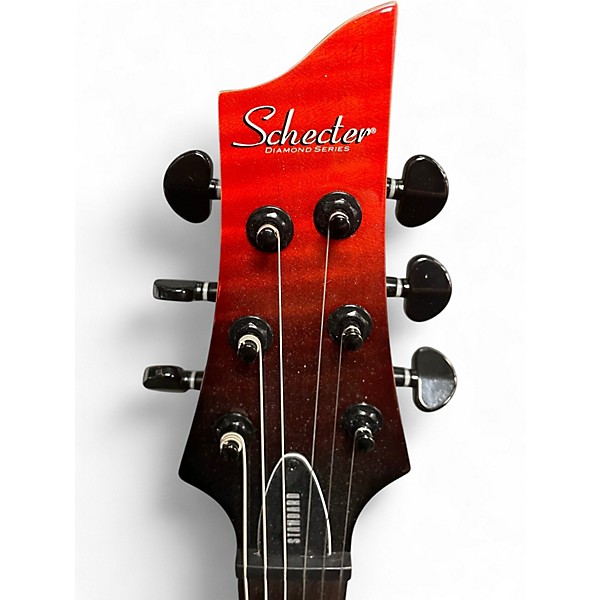 Used Schecter Guitar Research C1 Standard Blood Burst Solid Body Electric Guitar