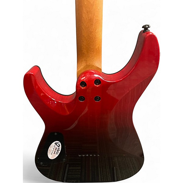 Used Schecter Guitar Research C1 Standard Blood Burst Solid Body Electric Guitar