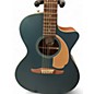 Used Fender Newporter Player Blue Acoustic Electric Guitar