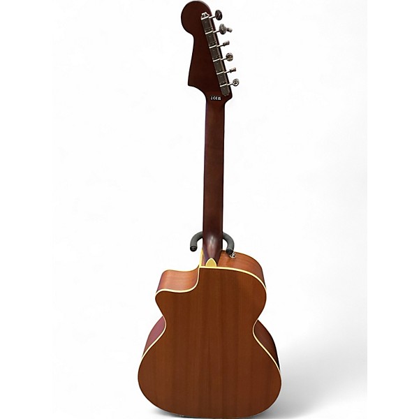 Used Fender Newporter Player Blue Acoustic Electric Guitar