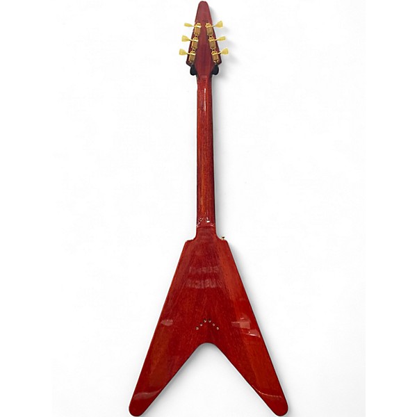 Used 2017 Gibson 1959 Reissue Flying V transparent red Solid Body Electric Guitar