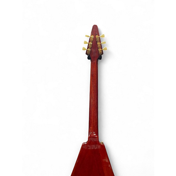 Used 2017 Gibson 1959 Reissue Flying V transparent red Solid Body Electric Guitar