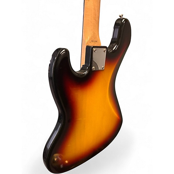 Used 2015 Fender Limited Edition JBR62 Jazz Bass 3 Tone Sunburst Electric Bass Guitar