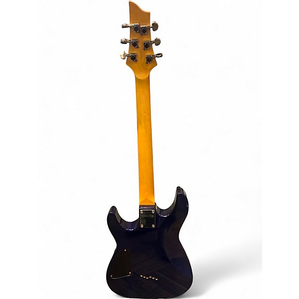 Used Schecter Guitar Research Omen 6 Blue Solid Body Electric Guitar
