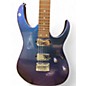 Used Ibanez GRG121SP Blue Metal Chameleon Solid Body Electric Guitar