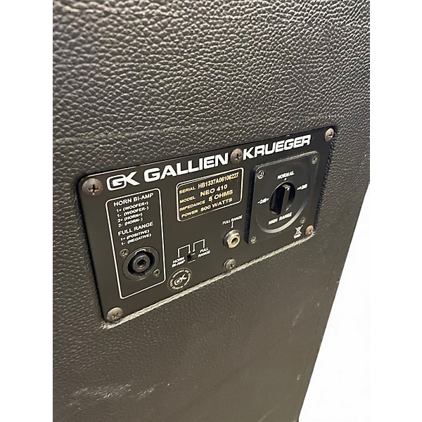 Used Gallien-Krueger Neo 410 800W 8Ohm 4x10 Bass Cabinet