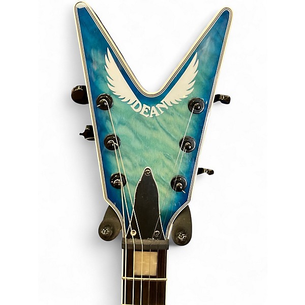 Used Dean ML Select Quilt Top Ocean Blue Burst Solid Body Electric Guitar