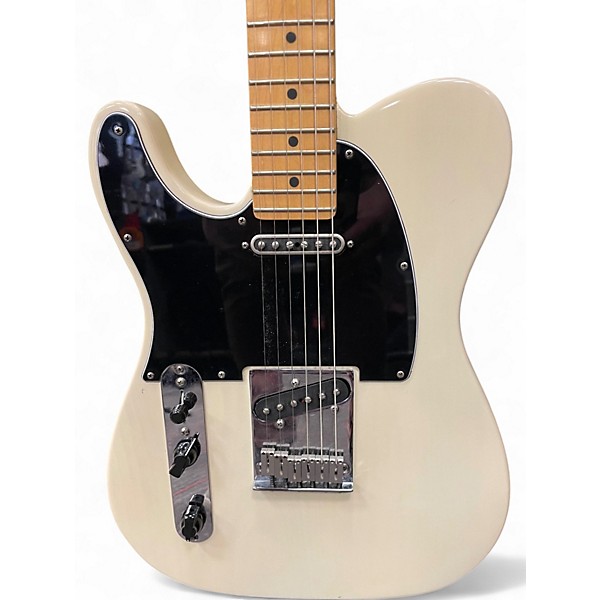 Used 2001 Fender American Standard Telecaster Left Handed White Solid Body Electric Guitar