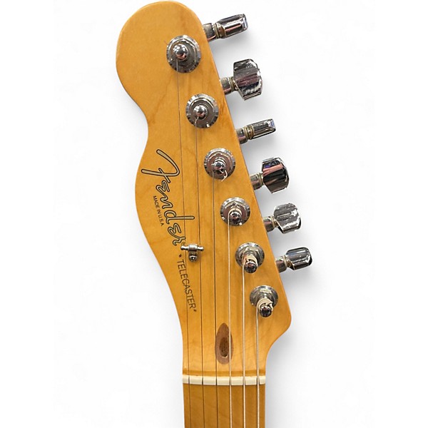 Used 2001 Fender American Standard Telecaster Left Handed White Solid Body Electric Guitar