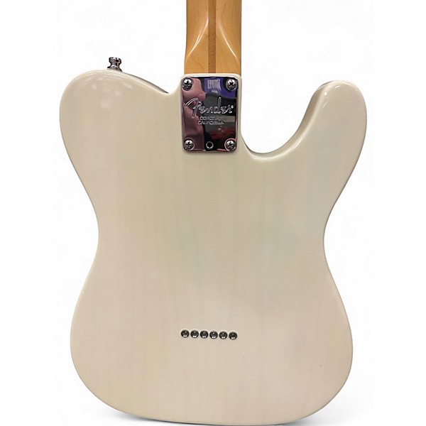 Used 2001 Fender American Standard Telecaster Left Handed White Solid Body Electric Guitar