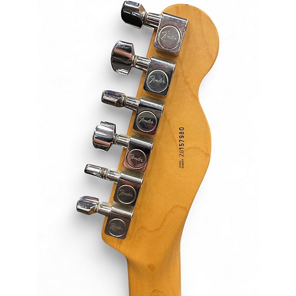 Used 2001 Fender American Standard Telecaster Left Handed White Solid Body Electric Guitar