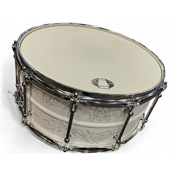 Used Ludwig 14in corey miller snare custom tattoo Drum