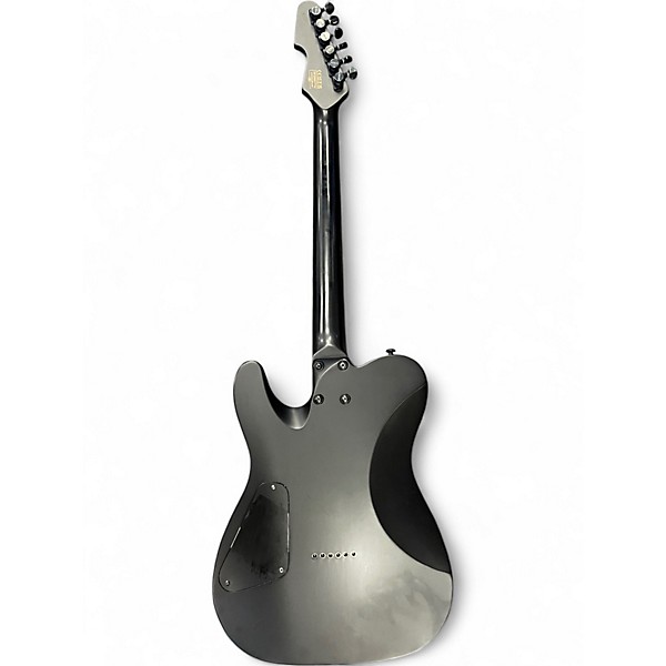 Used Schecter Guitar Research mgk black and pink Solid Body Electric Guitar