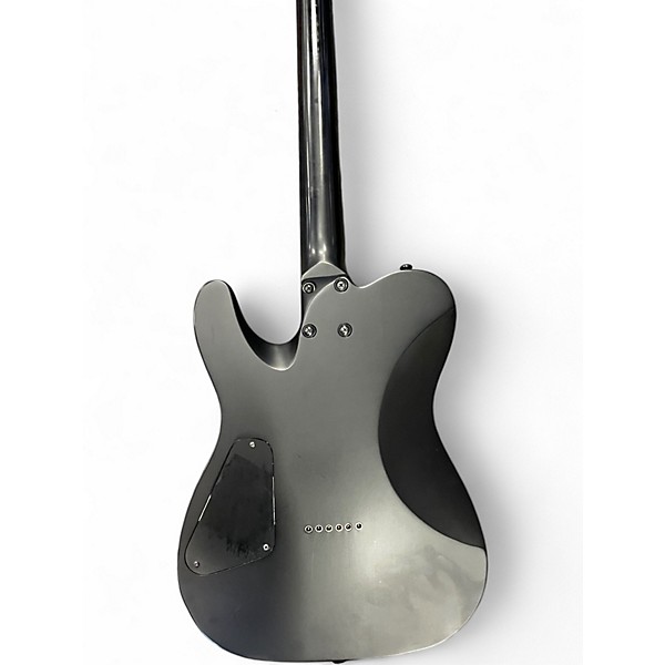 Used Schecter Guitar Research mgk black and pink Solid Body Electric Guitar