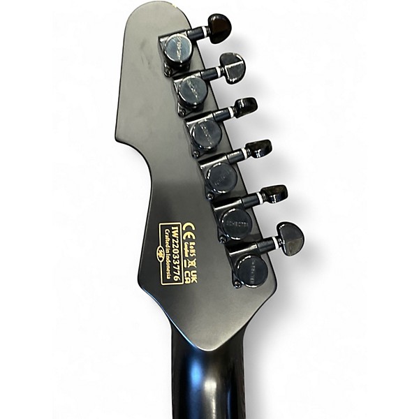 Used Schecter Guitar Research mgk black and pink Solid Body Electric Guitar