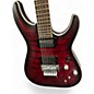 Used Schecter Guitar Research C1 FRS PLATINUM Crimson Red Trans Solid Body Electric Guitar