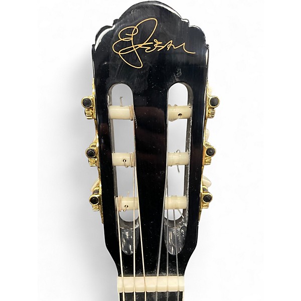 Used Esteban Malaguena C-100 Black Classical Acoustic Electric Guitar