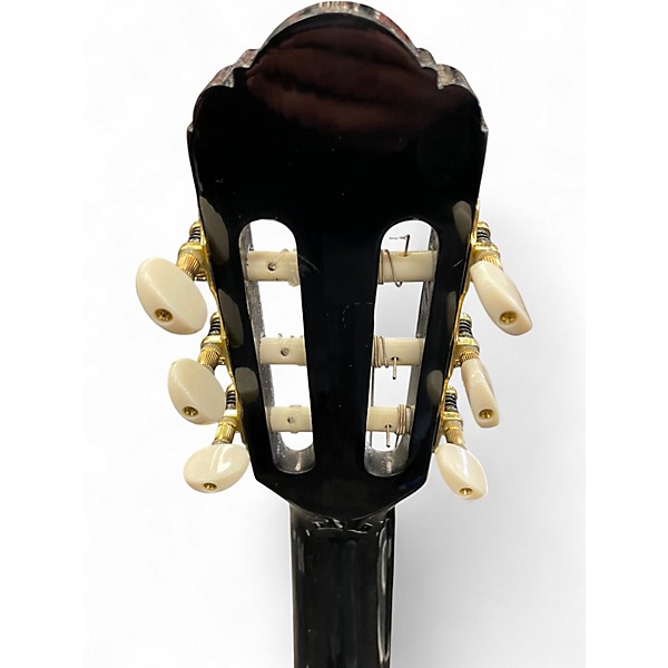 Used Esteban Malaguena C-100 Black Classical Acoustic Electric Guitar